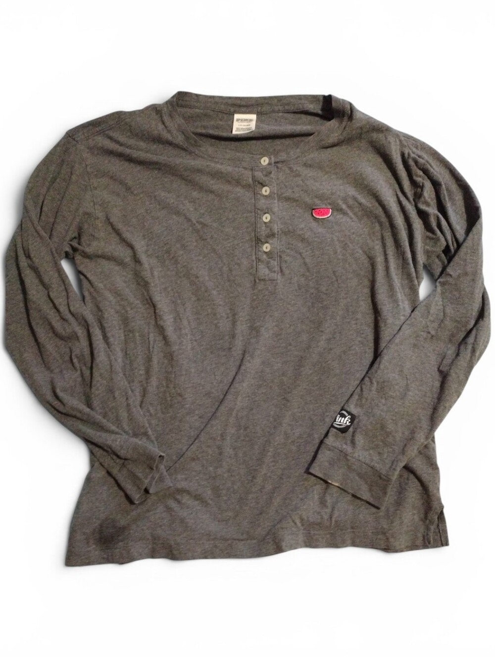 Victoria's Secret Pink Long Sleeve Shirt 100% Cotton